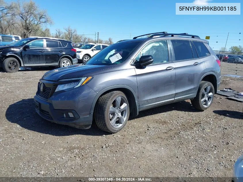 2019 Honda Passport Touring VIN: 5FNYF8H99KB001185 Lot: 39307349