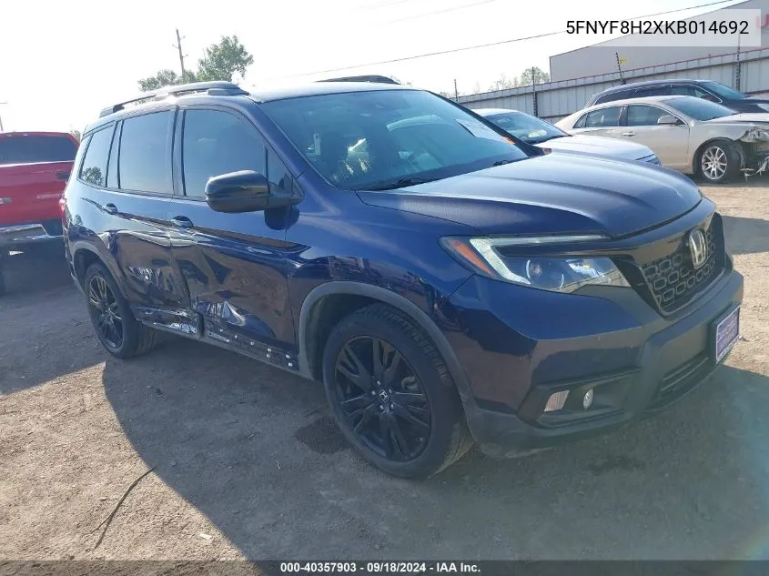 2019 Honda Passport Sport VIN: 5FNYF8H2XKB014692 Lot: 40357903