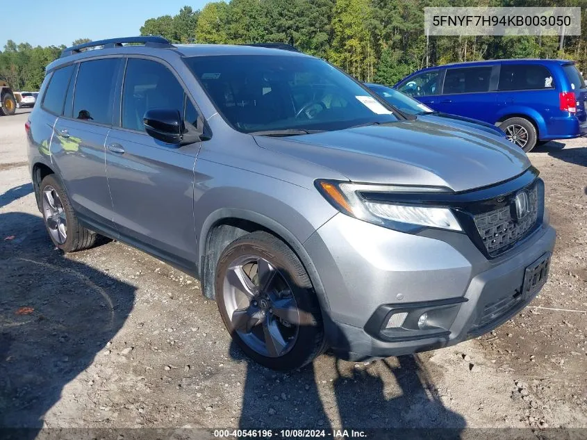 2019 Honda Passport Touring VIN: 5FNYF7H94KB003050 Lot: 40546196