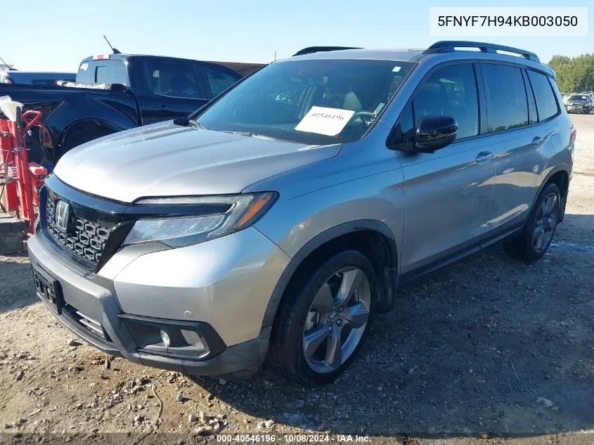 2019 Honda Passport Touring VIN: 5FNYF7H94KB003050 Lot: 40546196