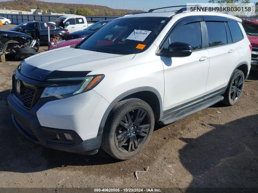 5FNYF8H98KB030158 2019 Honda Passport Touring