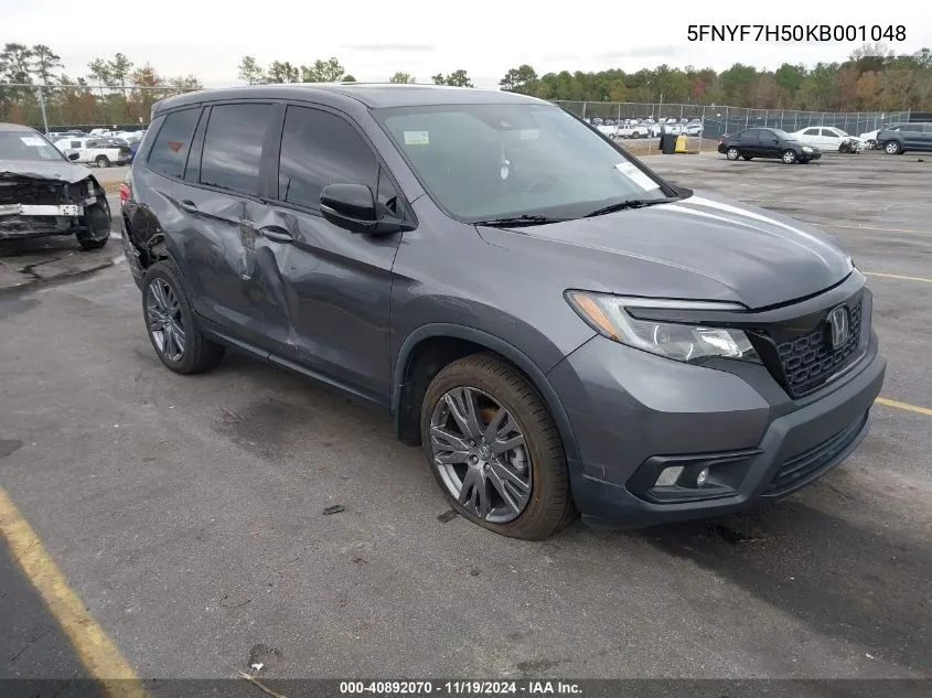 2019 Honda Passport Ex-L VIN: 5FNYF7H50KB001048 Lot: 40892070