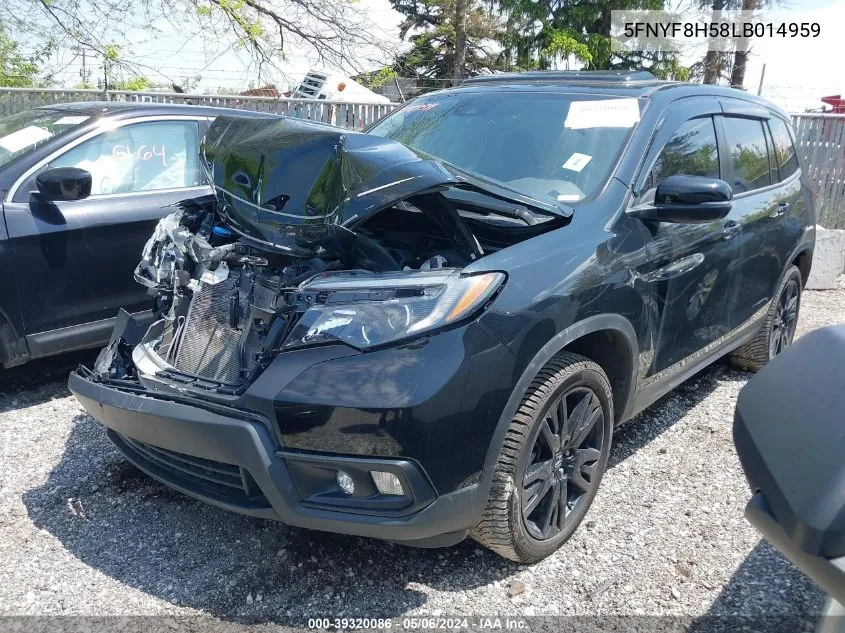 5FNYF8H58LB014959 2020 Honda Passport Awd Ex-L