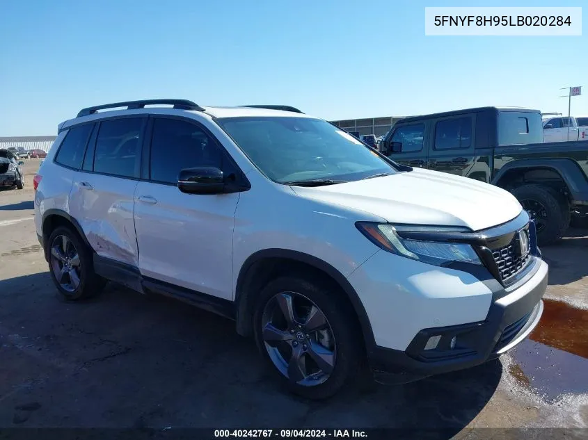 2020 Honda Passport Awd Touring VIN: 5FNYF8H95LB020284 Lot: 40242767