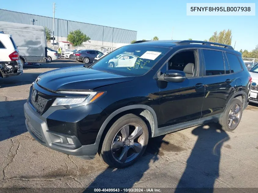 2020 Honda Passport Awd Touring VIN: 5FNYF8H95LB007938 Lot: 40499543