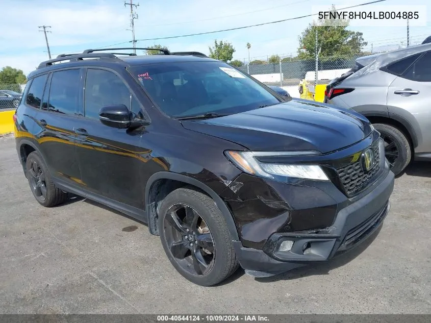 2020 Honda Passport Elite VIN: 5FNYF8H04LB004885 Lot: 40544124