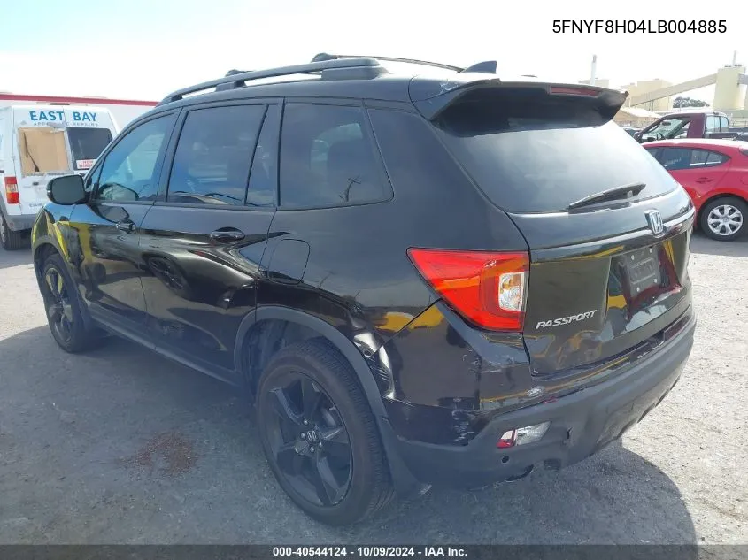 2020 Honda Passport Elite VIN: 5FNYF8H04LB004885 Lot: 40544124