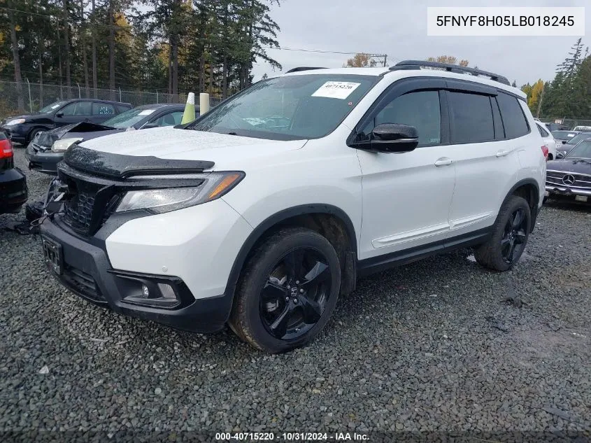 2020 Honda Passport Awd Elite VIN: 5FNYF8H05LB018245 Lot: 40715220