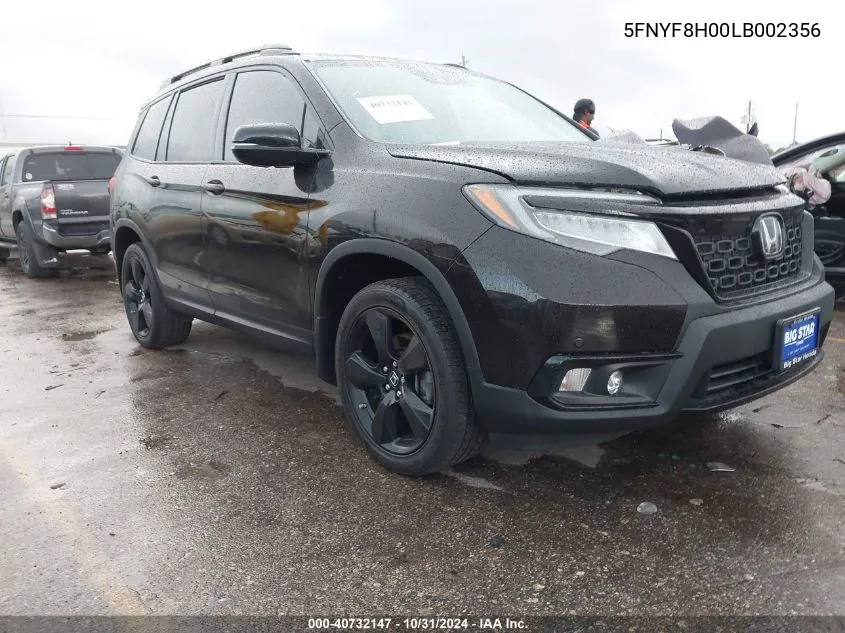 5FNYF8H00LB002356 2020 Honda Passport Awd Elite