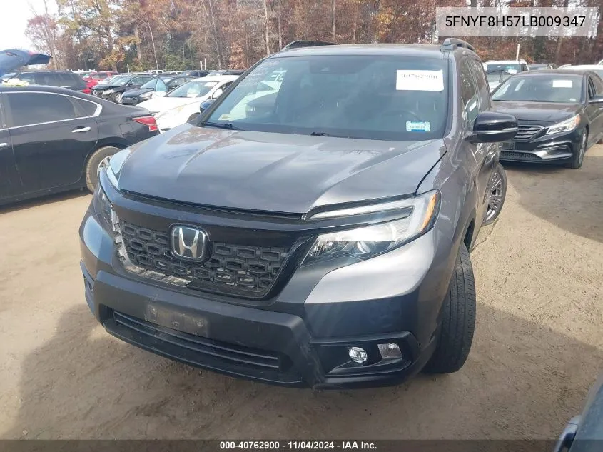 2020 Honda Passport Exl VIN: 5FNYF8H57LB009347 Lot: 40762900