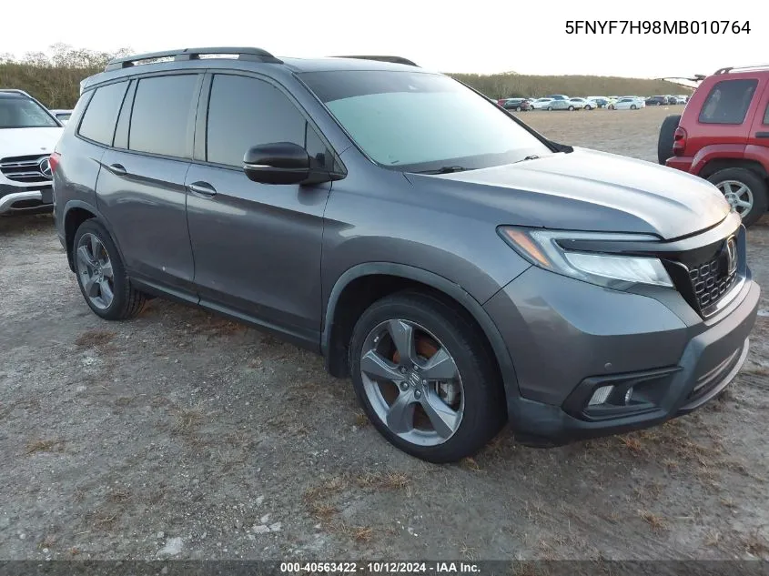 2021 Honda Passport Touring VIN: 5FNYF7H98MB010764 Lot: 40563422