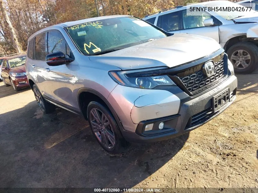 2021 Honda Passport Awd Ex-L VIN: 5FNYF8H54MB042677 Lot: 40732860