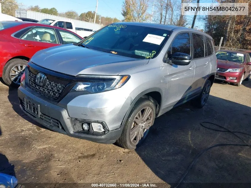 2021 Honda Passport Awd Ex-L VIN: 5FNYF8H54MB042677 Lot: 40732860