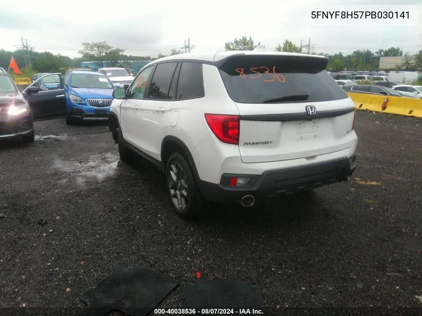 5FNYF8H57PB030141 2023 Honda Passport Awd Ex-L