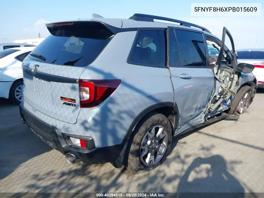 5FNYF8H6XPB015609 2023 Honda Passport Awd Trailsport