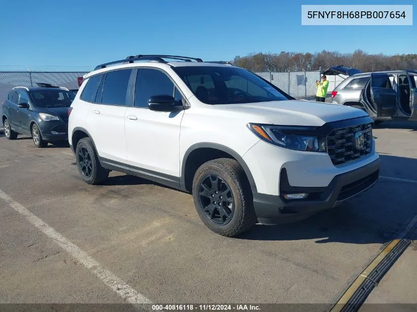 2023 Honda Passport Awd Trailsport VIN: 5FNYF8H68PB007654 Lot: 40816118