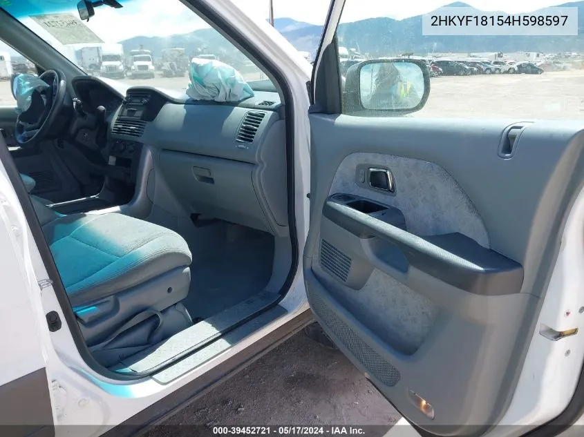 2HKYF18154H598597 2004 Honda Pilot Lx