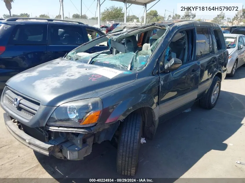 2HKYF18164H579072 2004 Honda Pilot Lx