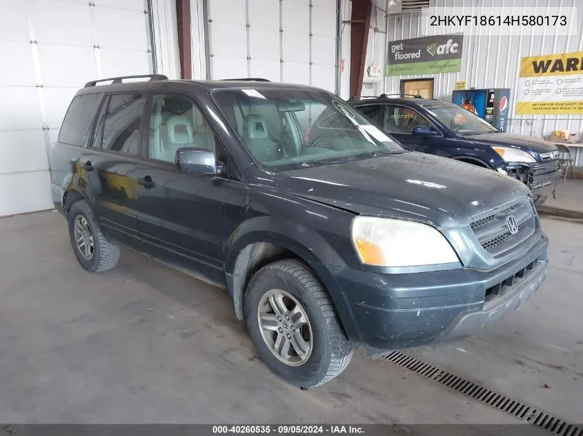 2HKYF18614H580173 2004 Honda Pilot Ex-L