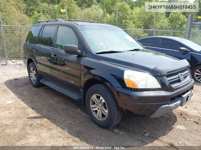 2HKYF18685H515435 2005 Honda Pilot Ex-L