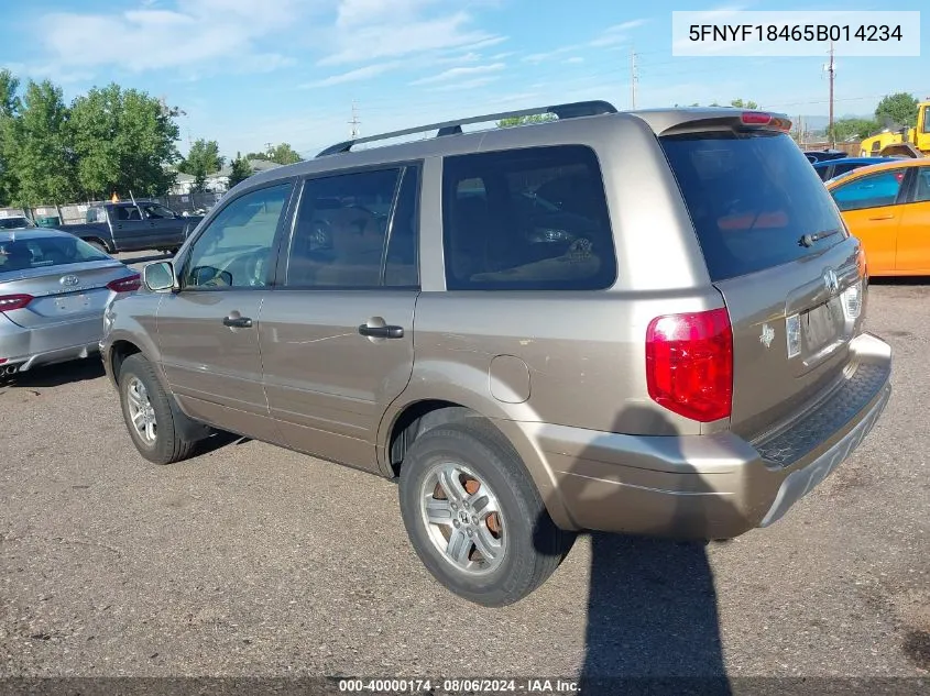 5FNYF18465B014234 2005 Honda Pilot Ex