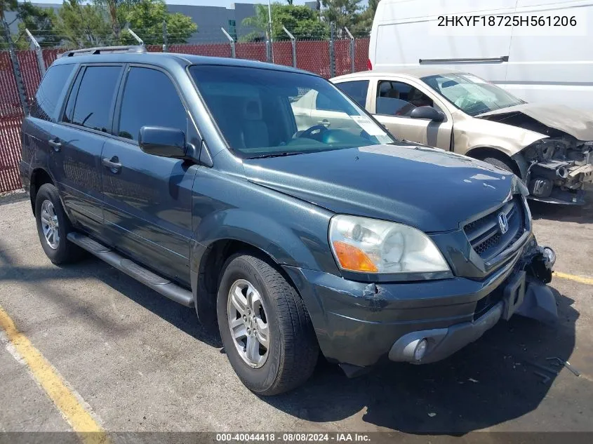 2HKYF18725H561206 2005 Honda Pilot Ex-L