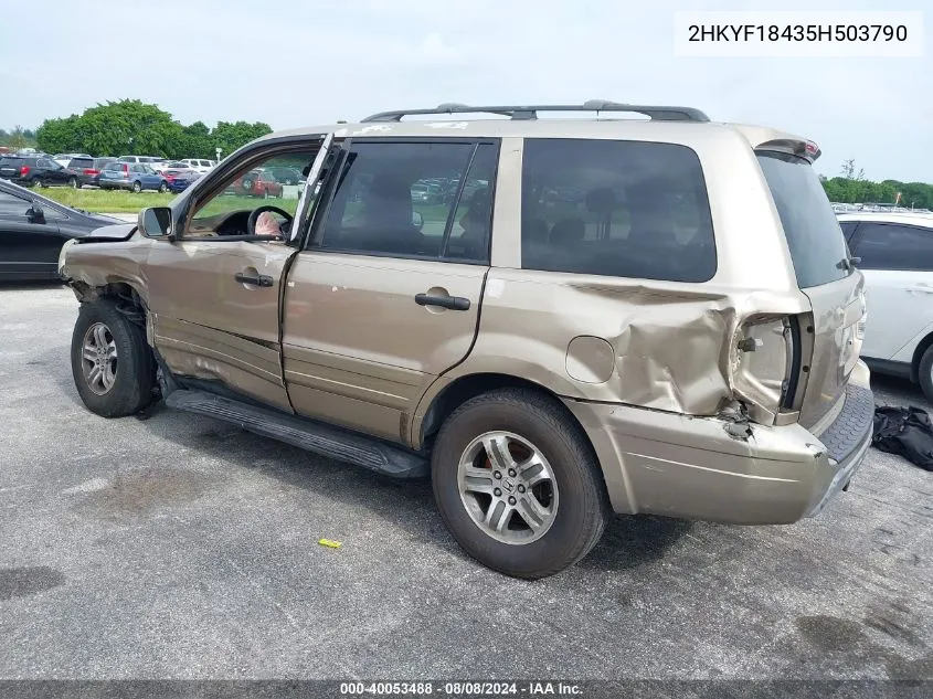 2HKYF18435H503790 2005 Honda Pilot Ex