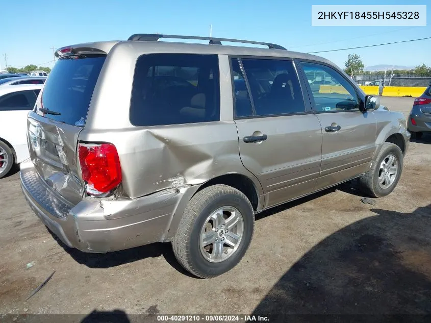 2HKYF18455H545328 2005 Honda Pilot Ex