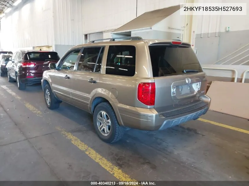 2HKYF18535H527693 2005 Honda Pilot Ex-L