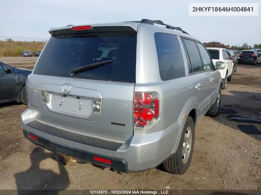 2HKYF18646H004841 2006 Honda Pilot Ex