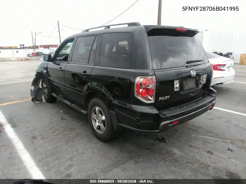 5FNYF28706B041995 2006 Honda Pilot Ex-L