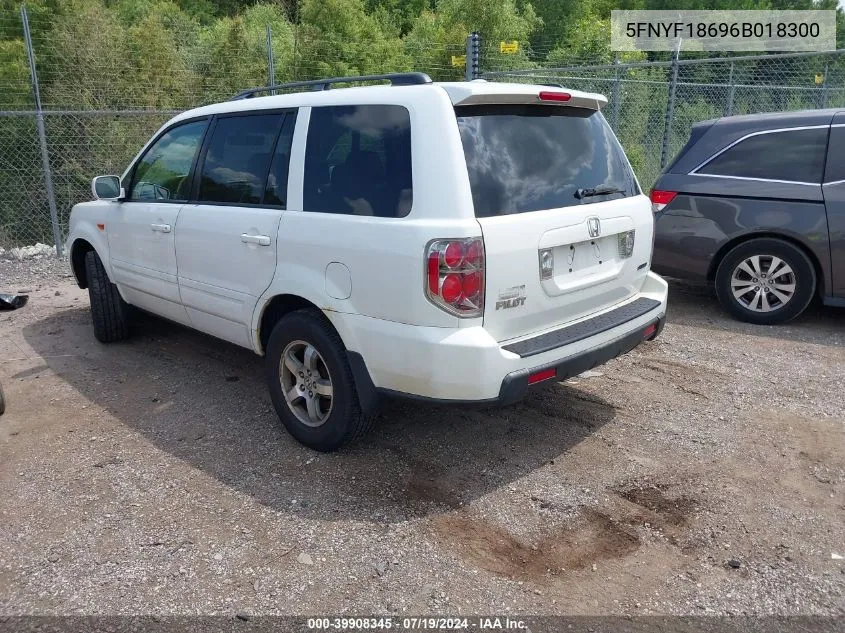 2006 Honda Pilot Ex-L VIN: 5FNYF18696B018300 Lot: 39908345