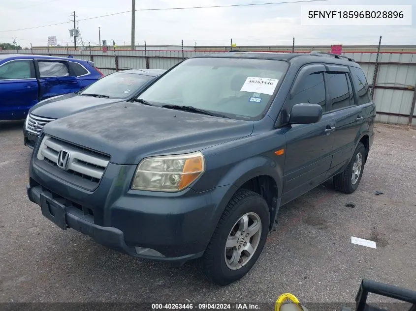 5FNYF18596B028896 2006 Honda Pilot Ex