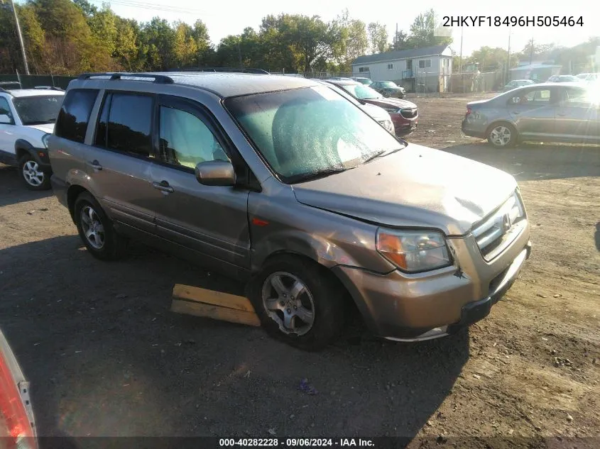 2HKYF18496H505464 2006 Honda Pilot Ex