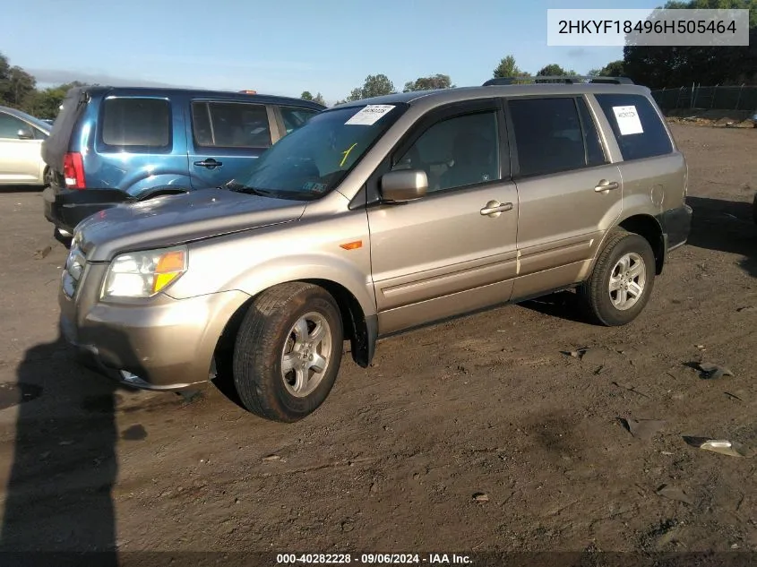 2HKYF18496H505464 2006 Honda Pilot Ex