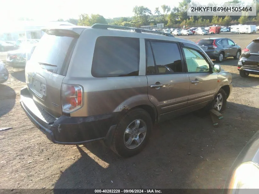 2HKYF18496H505464 2006 Honda Pilot Ex