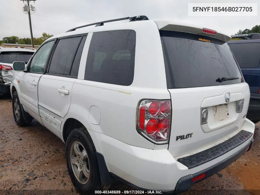 5FNYF18546B027705 2006 Honda Pilot Ex