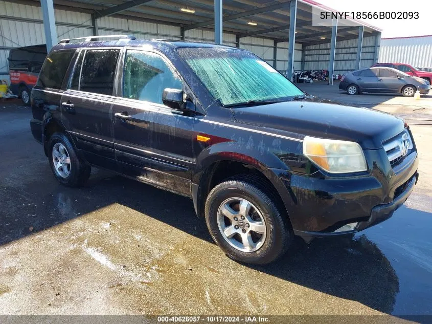 5FNYF18566B002093 2006 Honda Pilot Ex-L