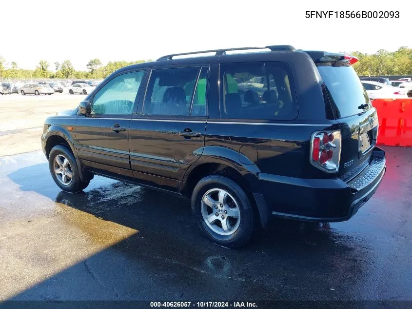 5FNYF18566B002093 2006 Honda Pilot Ex-L