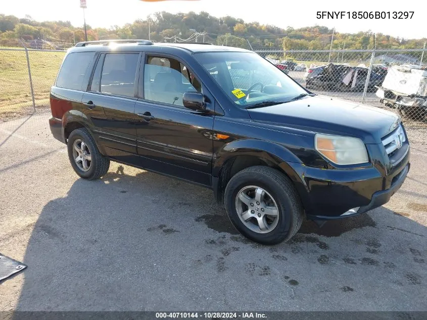 2006 Honda Pilot Ex-L VIN: 5FNYF18506B013297 Lot: 40710144