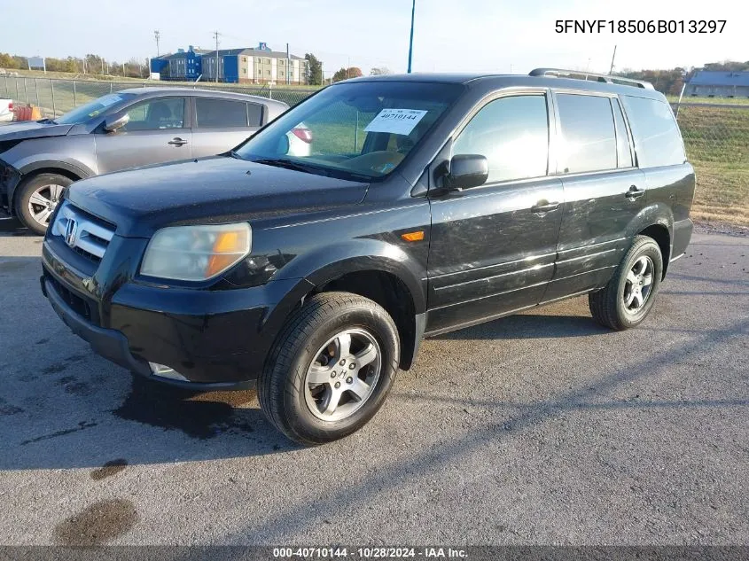 2006 Honda Pilot Ex-L VIN: 5FNYF18506B013297 Lot: 40710144