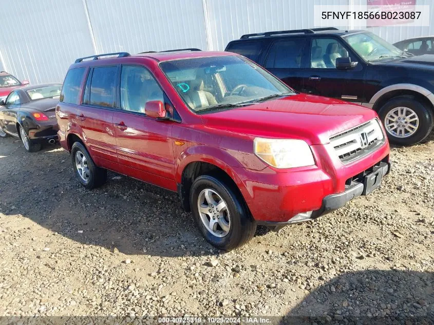 5FNYF18566B023087 2006 Honda Pilot Ex-L