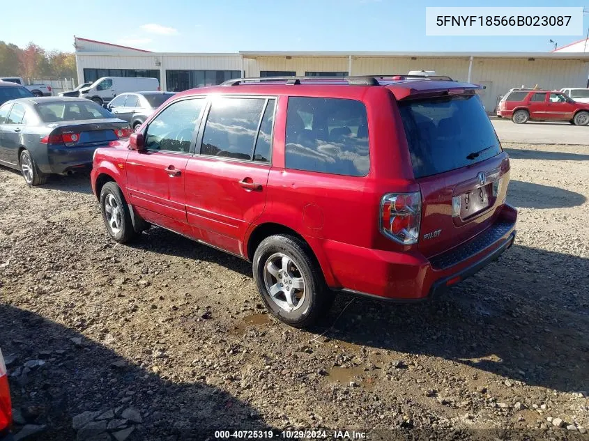 5FNYF18566B023087 2006 Honda Pilot Ex-L