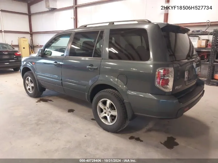 2HKYF18506H527734 2006 Honda Pilot Ex-L