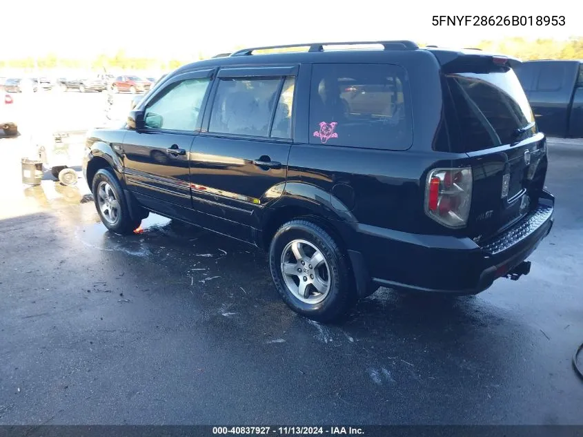 5FNYF28626B018953 2006 Honda Pilot Ex-L