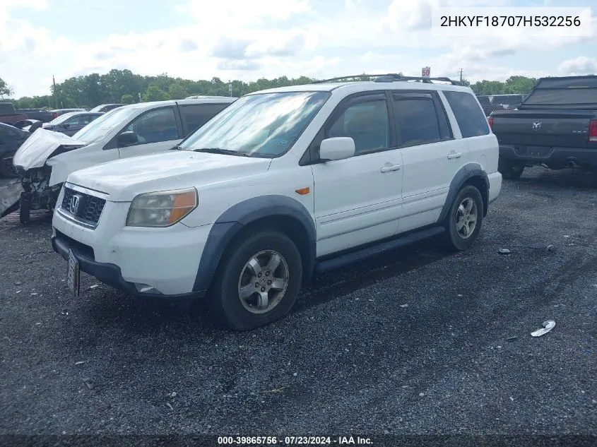 2007 Honda Pilot Ex-L VIN: 2HKYF18707H532256 Lot: 39865756