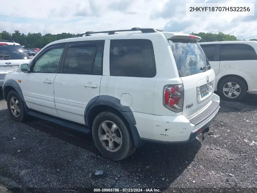 2HKYF18707H532256 2007 Honda Pilot Ex-L