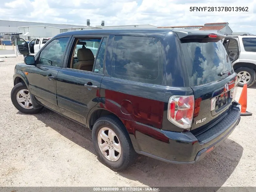 5FNYF28137B013962 2007 Honda Pilot Lx