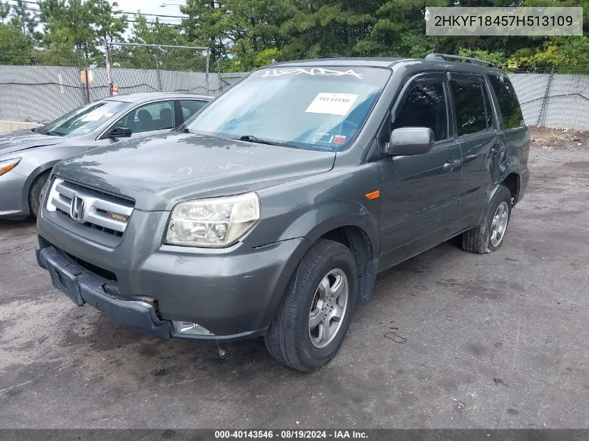 2HKYF18457H513109 2007 Honda Pilot Ex