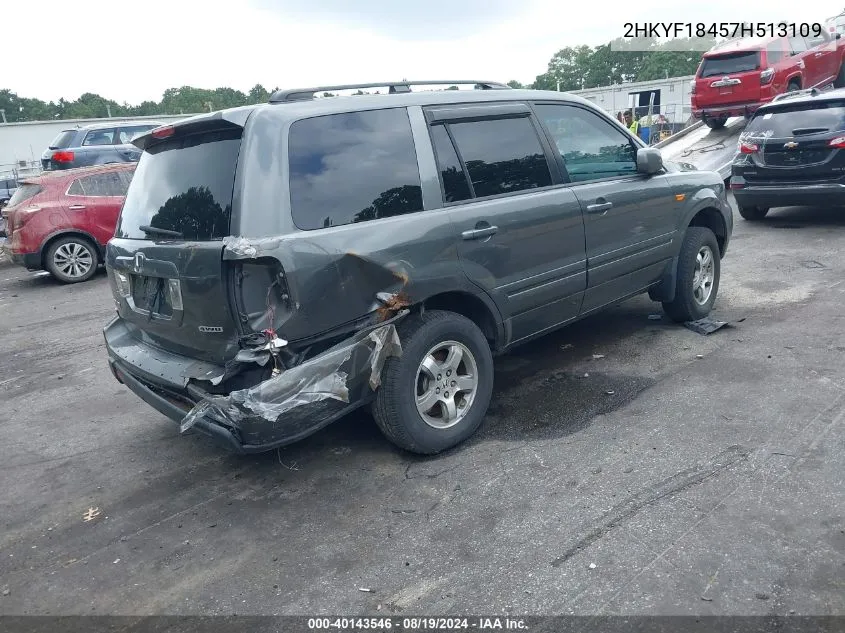 2HKYF18457H513109 2007 Honda Pilot Ex